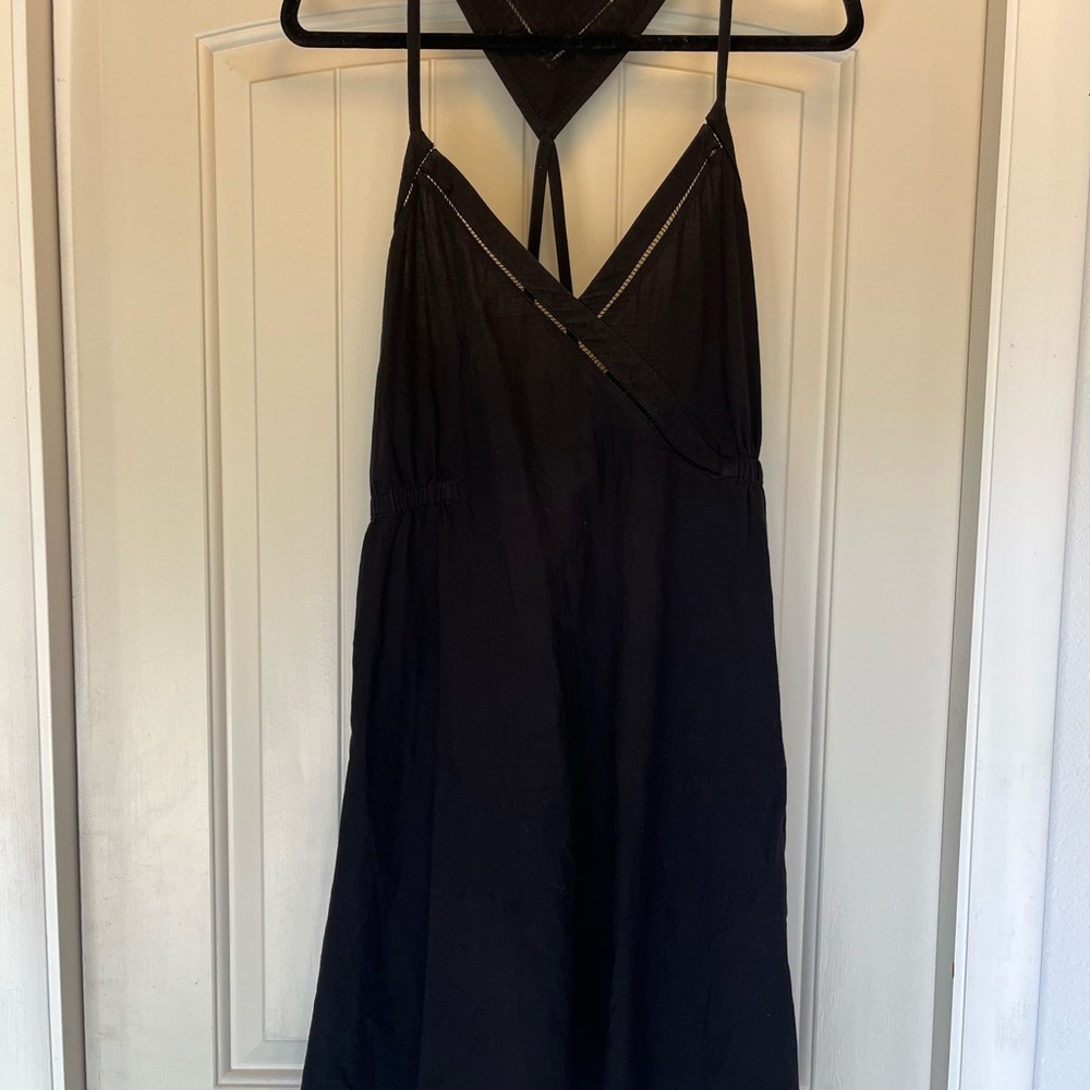 Elegant Black Strappy Dress